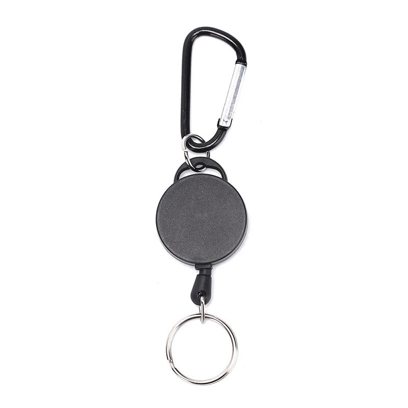 Stainless Steel Rope Camping Telescopic Burglar Chain Key Holder Tactical Keychain Outdoor Key Ring Return Retractable Key Chain