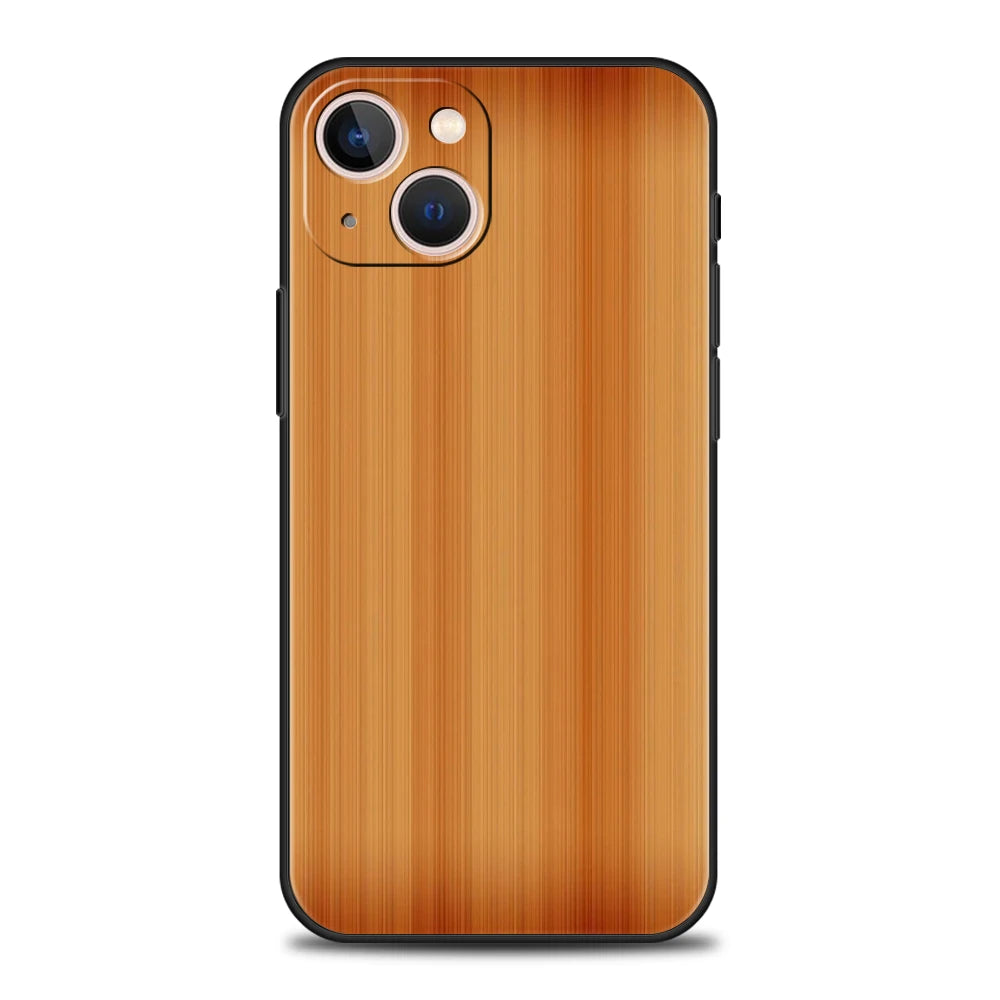 Carved Wood Phone Case Cover for iPhone 16 15 14 13 12 Pro Max XR XS X 11 7 8 Plus Shockproof Silicone Soft Shell Capas Coque