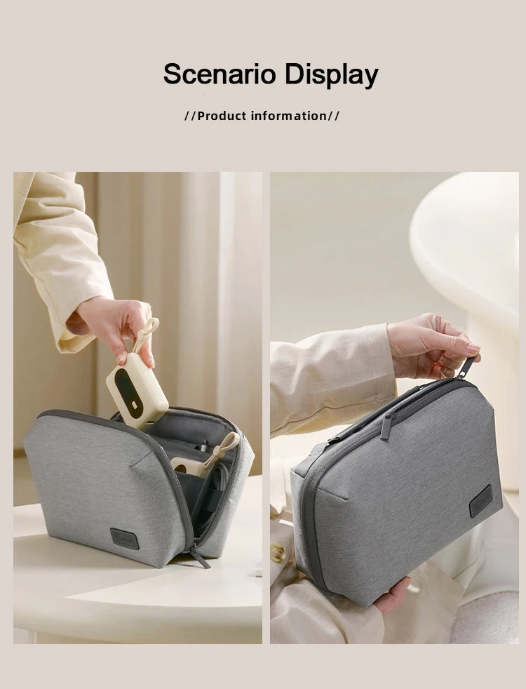 Electronics Organizer Travel Case, Water Resistant Travel Bag Cable Organizer for Essentials, Tech Pouch Accessories Storage