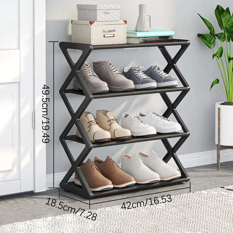 Shoe Organizer Shelf Multi-layer Plastic Foldable And Detachable Shoe Rack Saves Family Space Shoe Rack For Home Organization