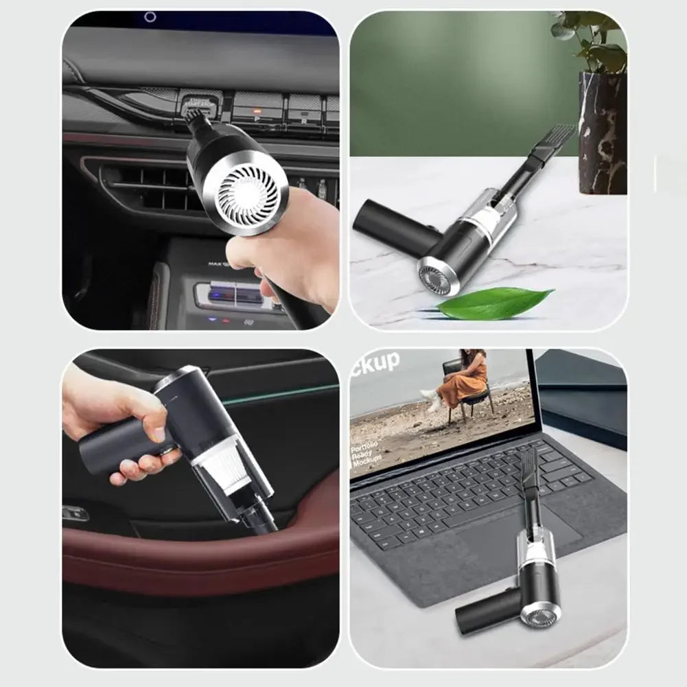 Mini pink vacuum cleaner, USB charging, strong suction power, portable, mini and powerful household appliance air cleaner