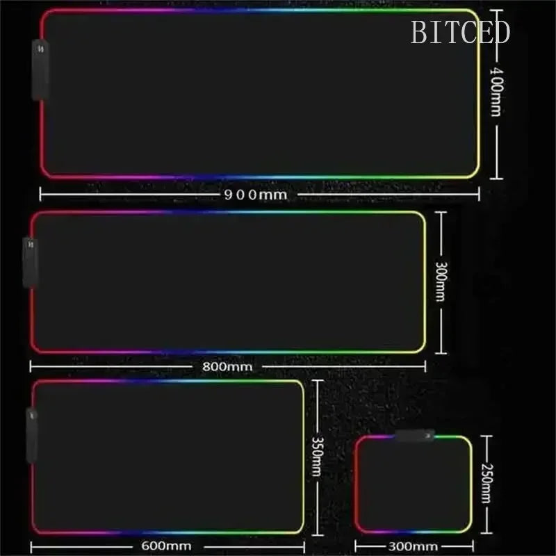 JINX VI RGB Gaming Mouse Pad 900x400mm Anime Arcane Mats League of Legends Gamer Carpet Rug LOL Large Keyboard LED Cool Desk Mat