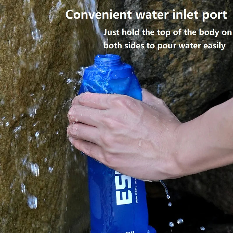 New Flask 500ml Running Soft Water Bottle Running Soft Flask Gourde Silicone Water Bottle Running Bottle YDSH02