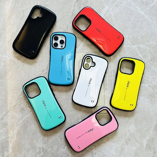 iFace Case For iPhone 17 Pro Max 17 Air 17Pro Classic Smooth Glossy Armor Shockproof Luxury Back Hard Plastic Silicone Cover