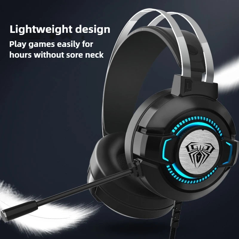 AULA gamer USB Headset 7.1 Channel Wired Headphone PC Laptop Computer gaming pc accessories computer office Gaming accessories