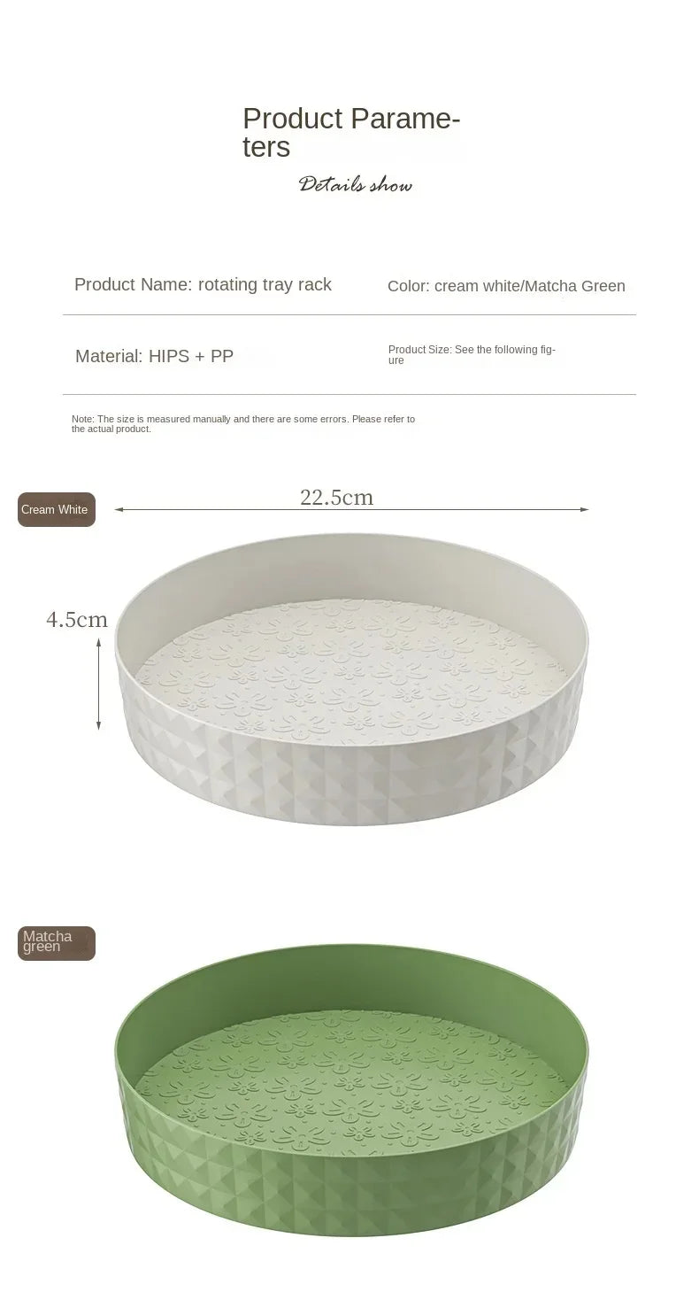 Rotating Spice Rack Organizer For Kitchen Cosmetics Storage Convenient and Space-Saving Solution for Apartments & College Dorms