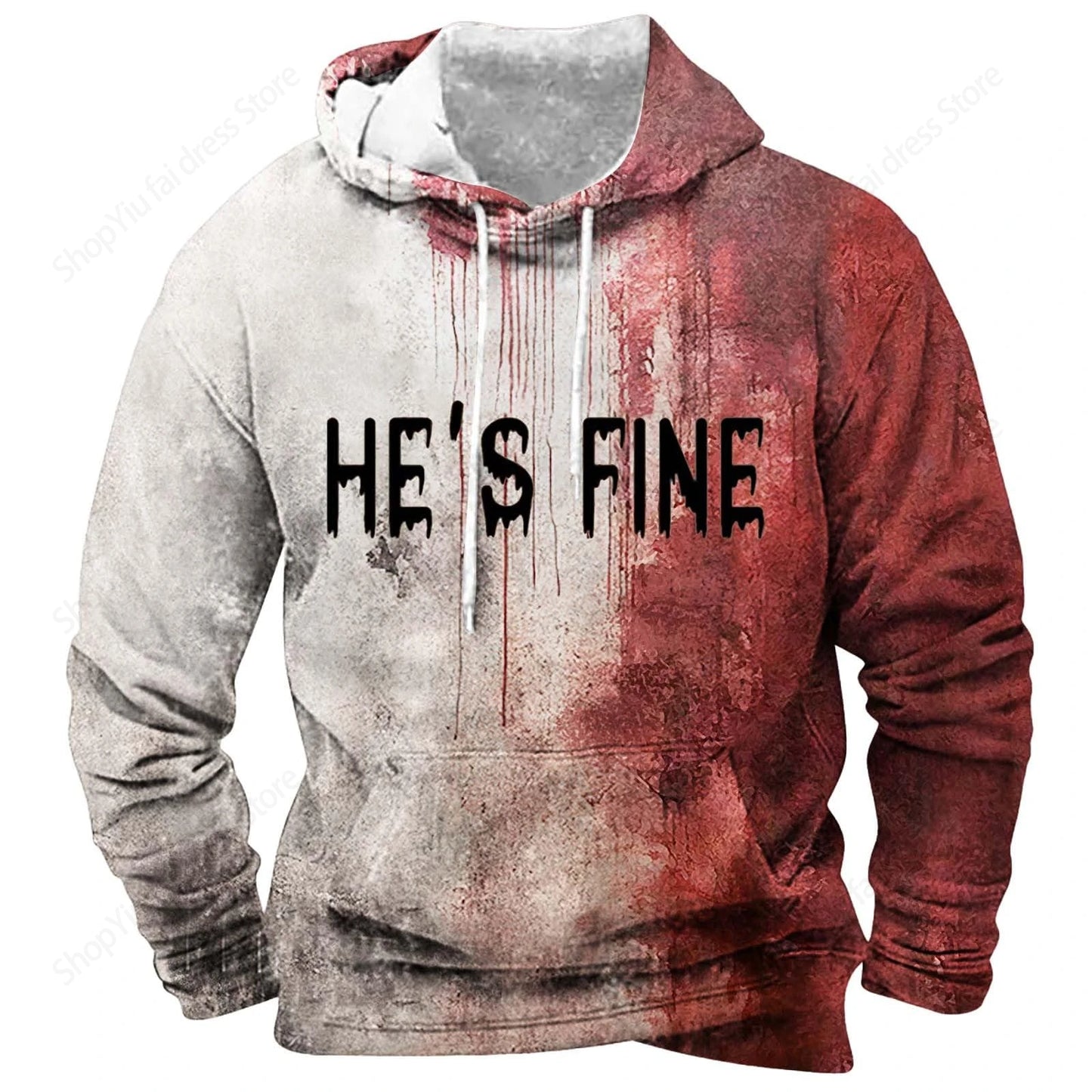 Horror Blood 3d Print Hoodie Men Women Fashion Hoodies Halloween Sweatshirt Boy Coats Women Sweats Men's Hoodie Letter Print