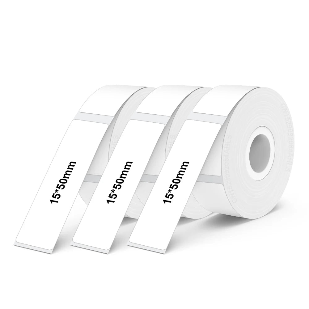 Mini Thermal Printer P15 Label Printer Portable Bluetooth Adhesive Sticker Labeller Inkless Labeling Machine with Thermal Paper