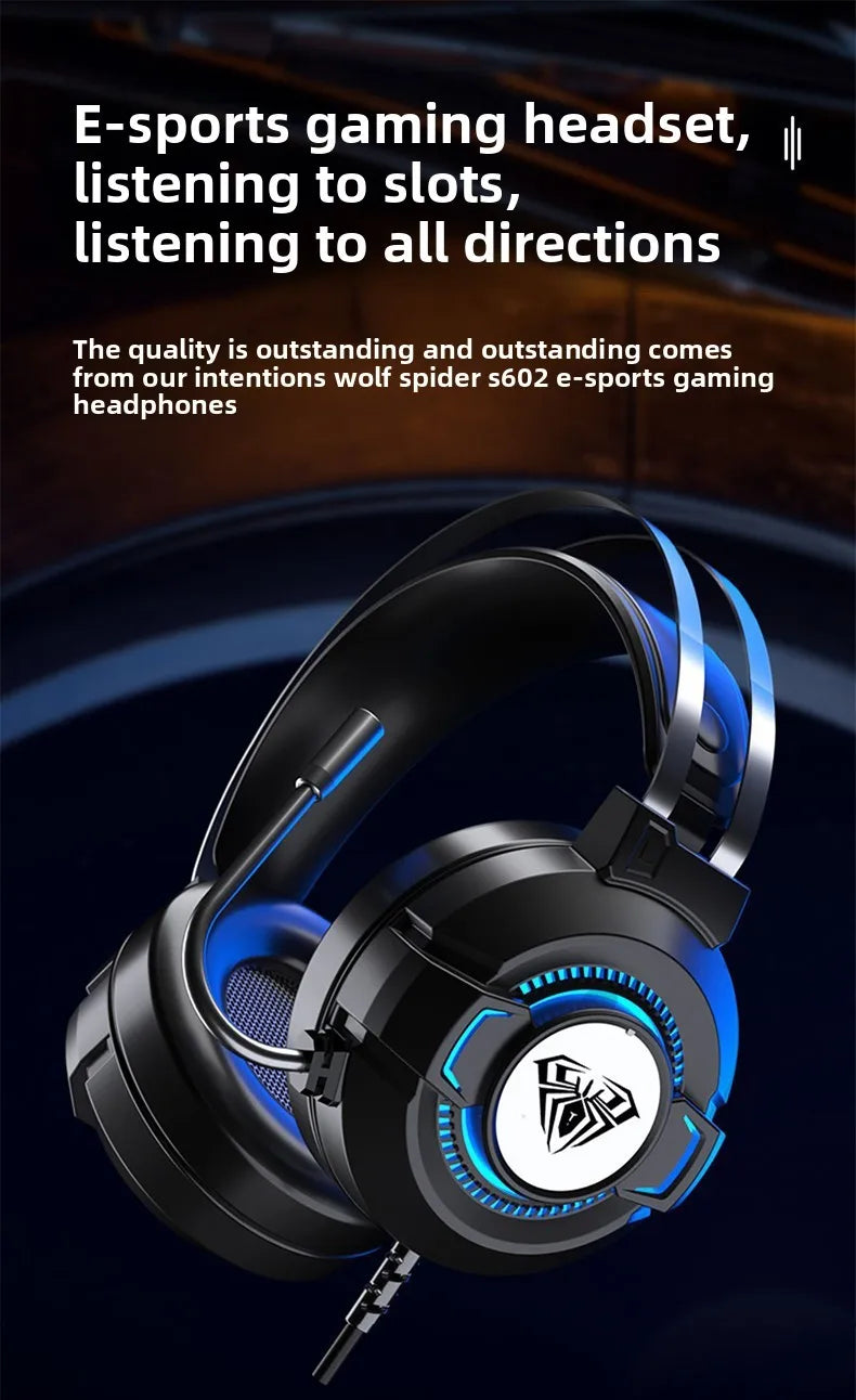 AULA gamer USB Headset 7.1 Channel Wired Headphone PC Laptop Computer gaming pc accessories computer office Gaming accessories