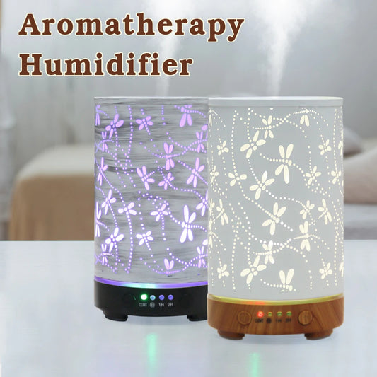 Essential Oil Diffuser 100ML Aroma Diffuser Cool Mist Humidifiers Dragonfly Scent Diffuser with Auto Shut-Off Protection