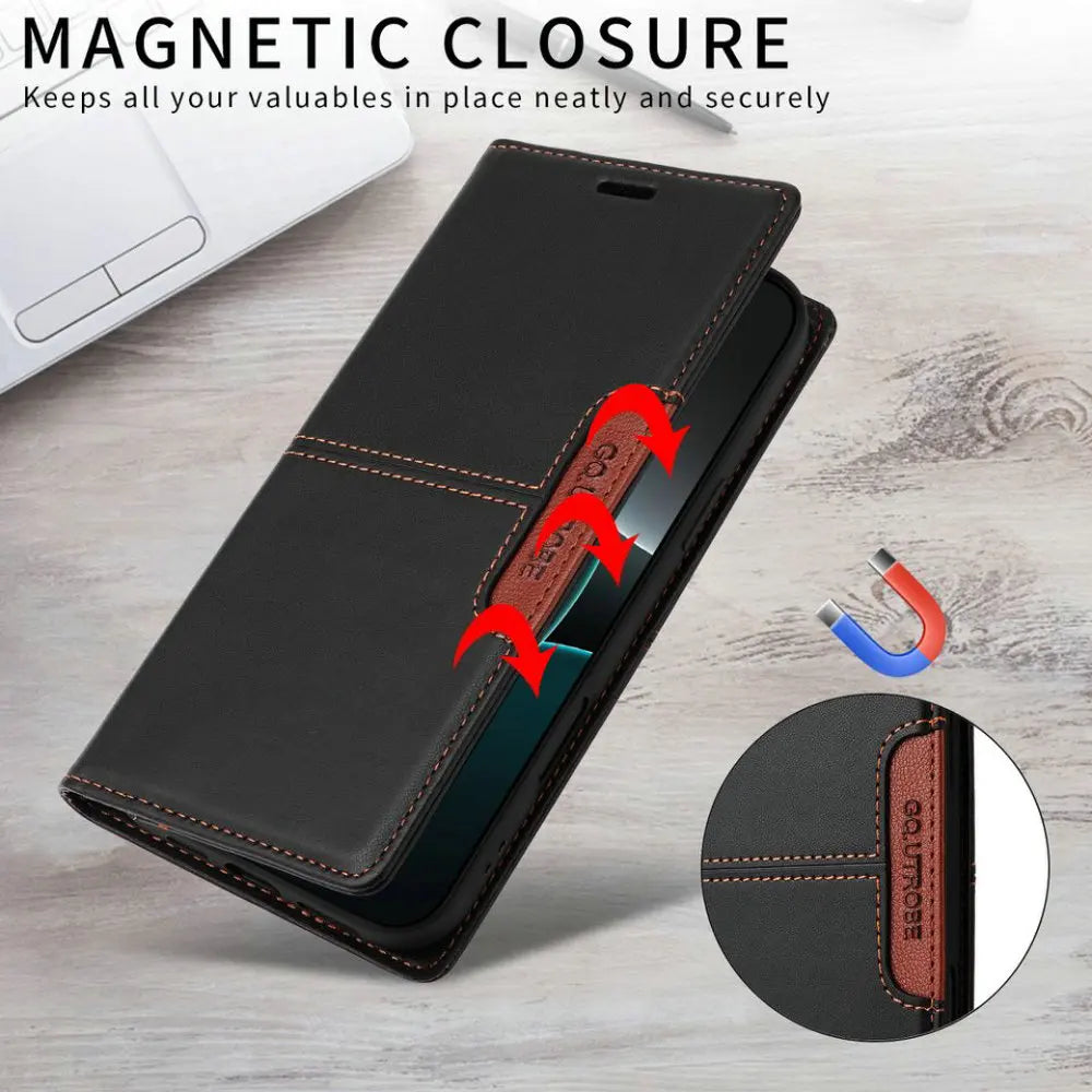 Phone Caes for iPhone 17 Pro Max 5G Luxury Cover Leather Book RFID Coque iPhone 17 Case iPhone17 Air 17Pro ProMax Wallet Fundas