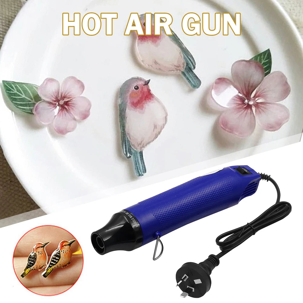 Electric Heat Gun Fast Heat 300W Hot Air Gun 1m Long Cable 220V Power Hot Dryer AU Plug for DIY Craft Embossing Shrink Wrapping