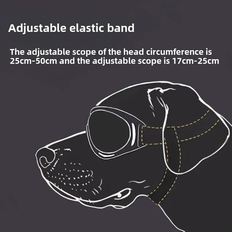 Pet Adjustable Dog Goggles Sunglasses Anti-UV Sun Glasses Eye Wear Protection Black Widely Used Dog Sunglasses Pet Dog Supplies