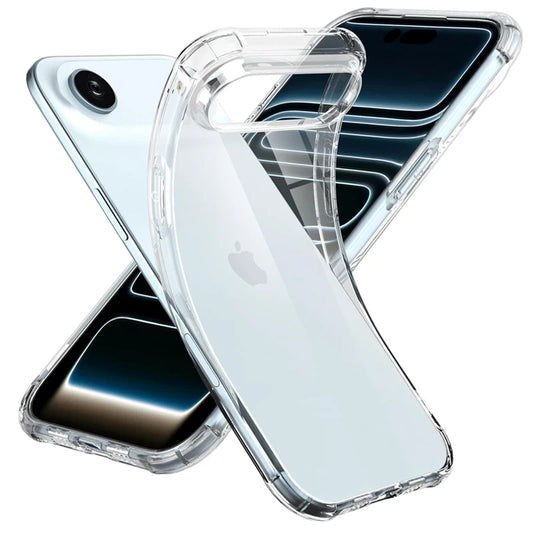 Shockproof Clear Phone Case For iPhone 17 16 15 11 12 13 Pro Max 16 Plus 13 Mini 17 Air Silicone Transparent Soft Cover Case