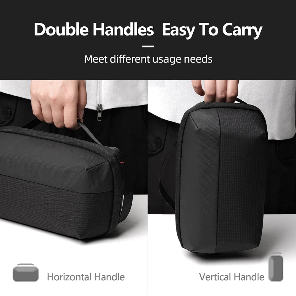 Electronic Organizer Travel Cable Organizer Bag Pouch Portable Carry Case for Cable Charger SD Card USB Mouse Pen Power Bank