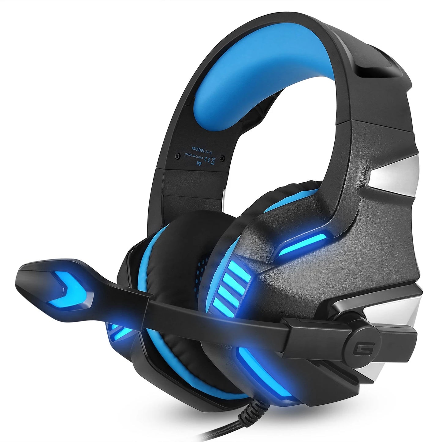 Gaming Headset with Mic Dynamic RGB/In-line control For PC PS4 PS5 Gaming Headphones 3.5mm USB Headphones for Laptop Computer