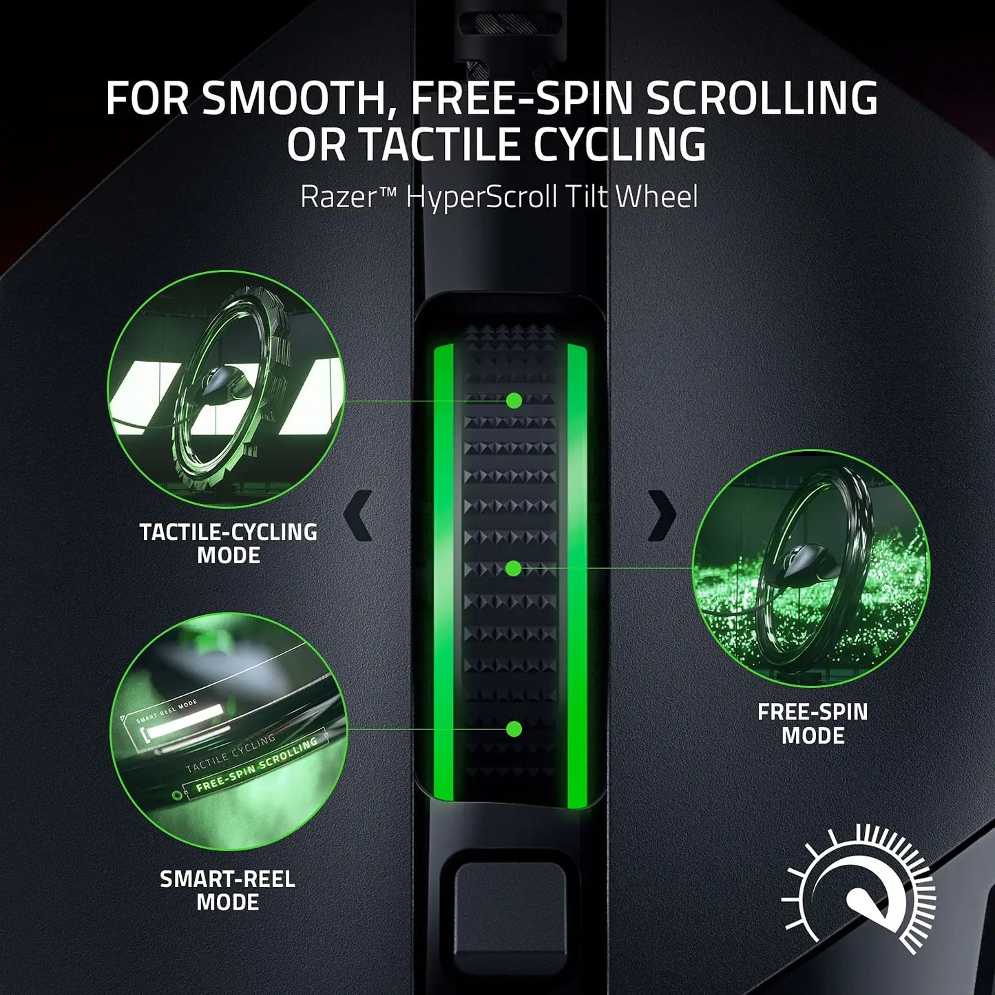 Razer Basilisk V3 Customizable Ergonomic Gaming Mous Chroma RGB Lighting - 26K DPI Optical Sensor - 11 Programmable Buttons