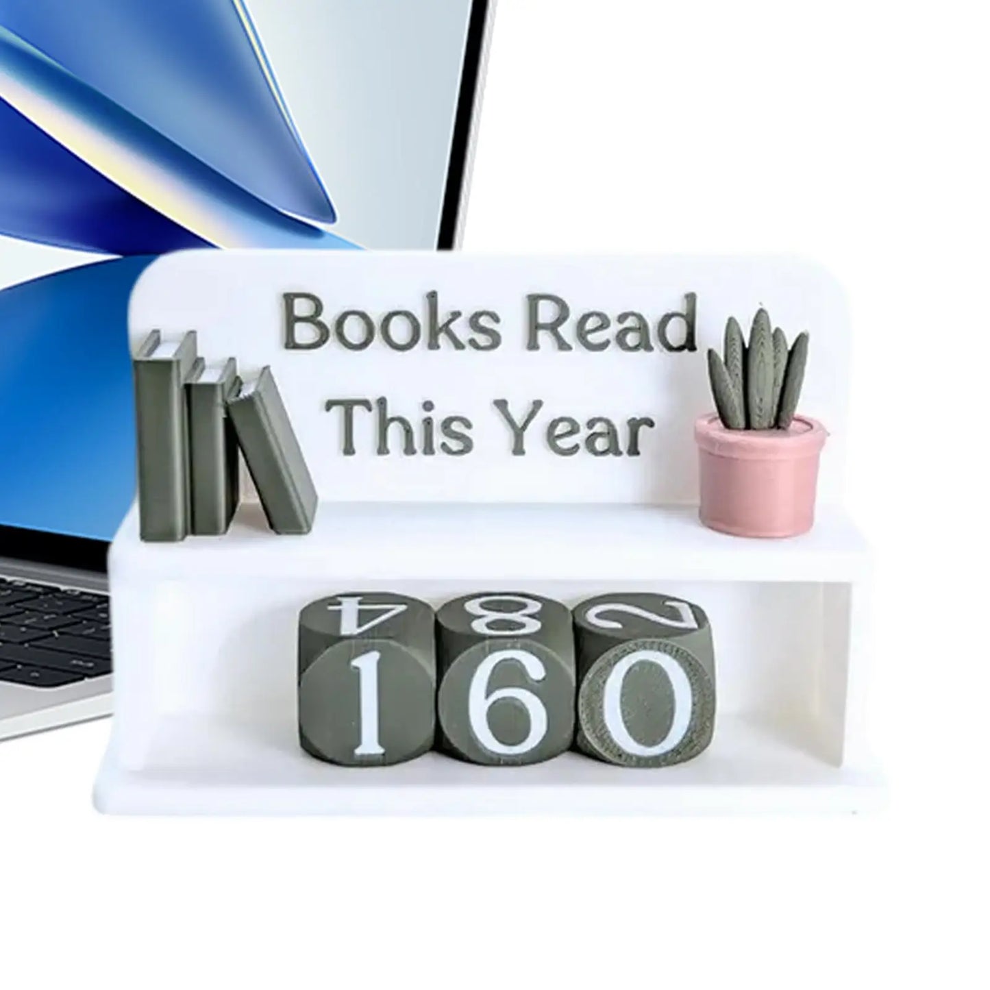 Book Reading Counter Modern Reading Tracking Sign For Classroom Library Bedside Table Student Teacher Reading Challenge Gift