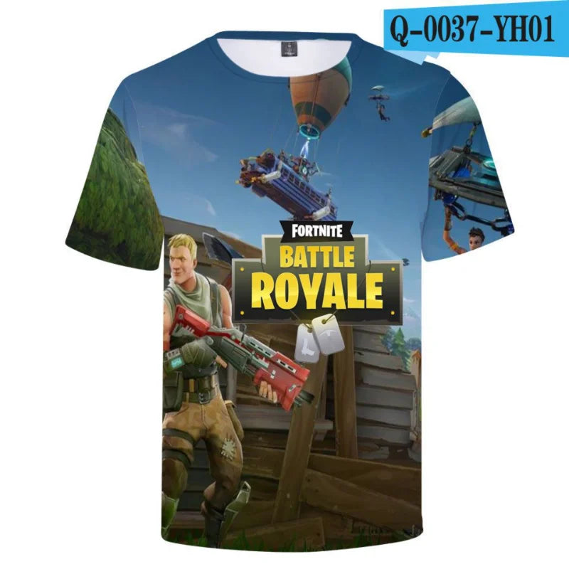 New Game Fortnite T-Shirts Anime Beach 3D Printed Streetwear Cute Cartoon O-Neck Oversized T Shirt Harajuku Kids Tees Tops Gift