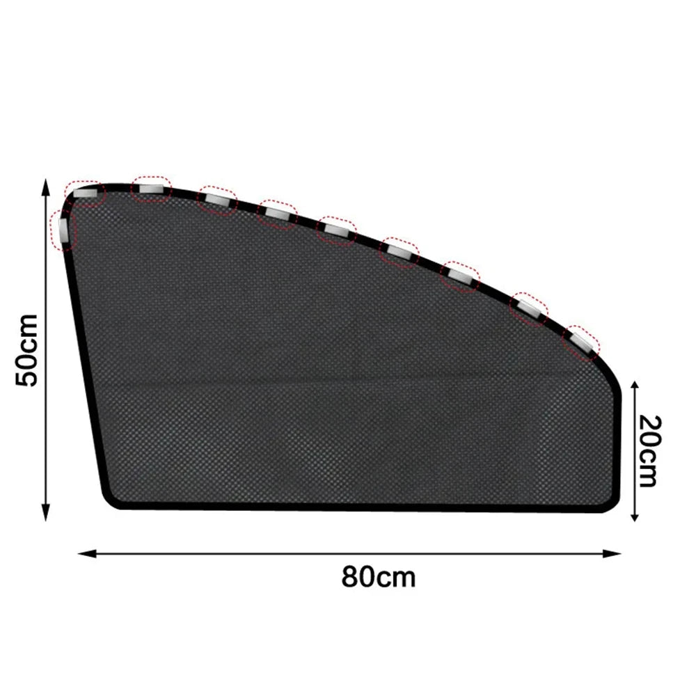Magnetic Car Sun Shade UV Protection Car Curtain Car Windows Sunshade Side Window Mesh Sun Visor Summer Protection Window Film