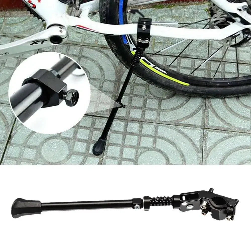 Adjustable Bicycle Stands 26-36cm Kickstand Mountain Bike MTB Aluminum Side Rear Kick Stand Solid Reliable Bicycle Accessories