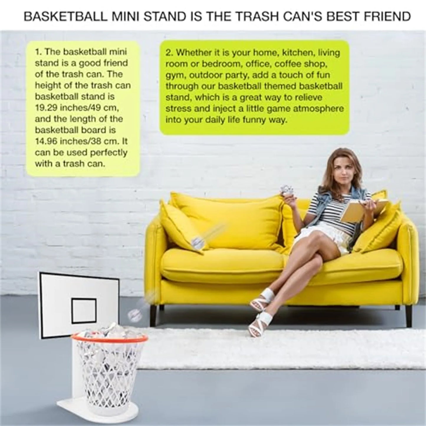 Creative Basketball Trash Basket Can Holder Trash Can Backboard Wooden Basketball Trash Can And Basketball Trash Can Holder