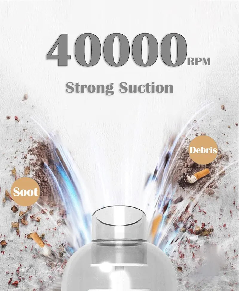 Wireless Car Vacuum Cleaner USB Charging 1200mAh Portable Cleaning Appliance Mini Wet and Dry Blow Vacuum Cleaner Household