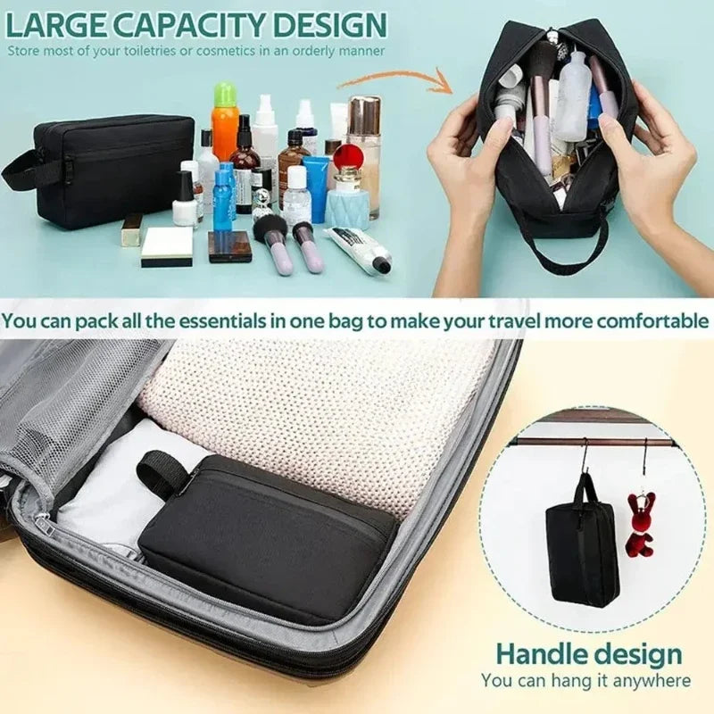 Makeup Bag, Hand-held Bag, Oxford Cloth, Camera Bag, Digital Bag, Travel Bag, Storage Bag for Men's Toiletries