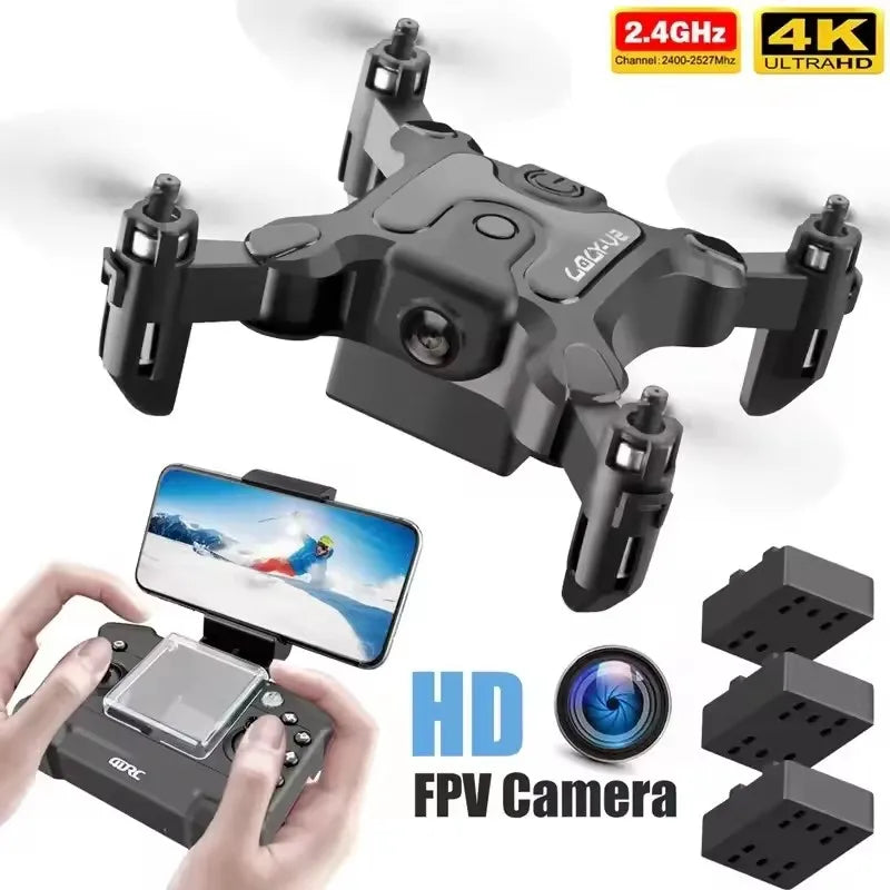 Mini V2 Drone 8k Professional Hd Dual Camera 5G FPV Air Pressure Wifi Remote Control Aircraft Obstacle Avoidance Aerial Drone