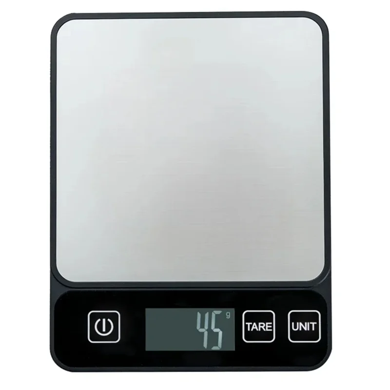 Food Scale 10 Kilograms Digital Kitchen Scale Grams and Ounces 1G Precise Scale Easy to Clean Stainless Steel