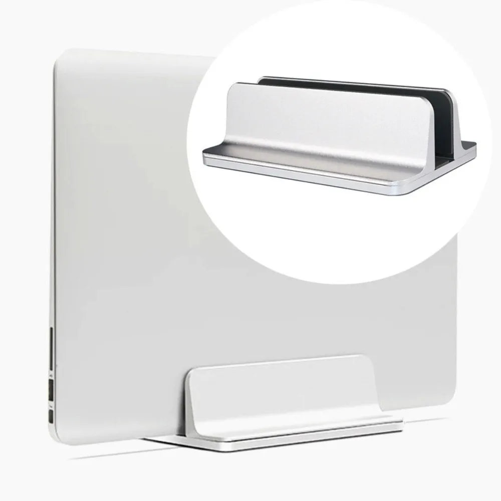 Space-Saving Vertical Laptop Stand Heat Dissipation Anti-slip Aluminum Laptops Holder Rust-proof Adjustable