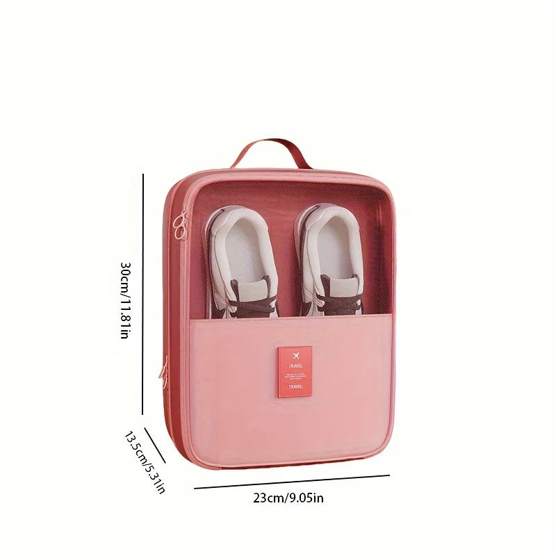 New 3 Layers Shoes Organizer Bag Portable Travel Shoes Storage Box Zipper Shoe Sorting Pouch Multifunction Travel Accessories