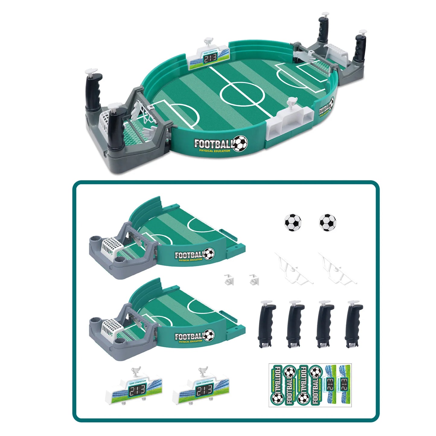 Soccer Table Football Board Game for Family Party Parent-child Interactive Leisure Tabletop Soccer Battle Game for Kids Adults