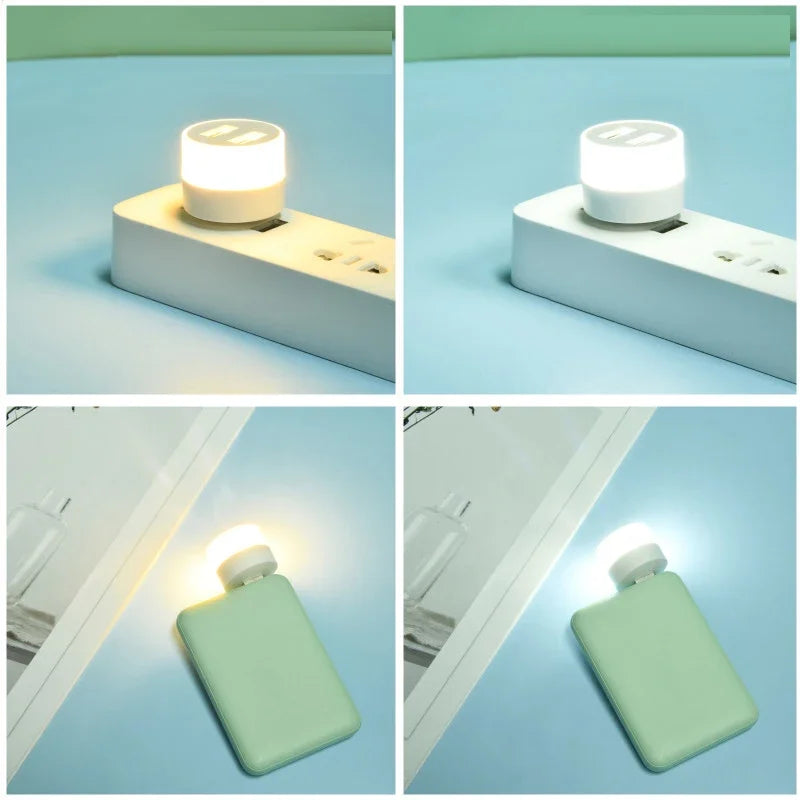 LED USB Book Lamp USB Light Eye Protection Reading Light Computer Reading Lamp Mobile Power Charging Book Lamps Mini Night Light