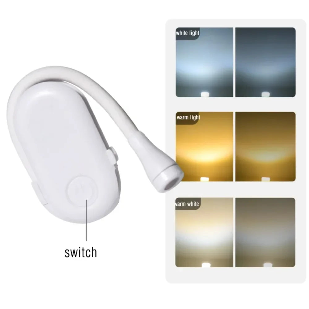 Led Usb Light Steplessly Brightening 3 Colors Book Lamp Room Lights Bed Home-appliance Read Chargeable Fixture Lamps Books Desk