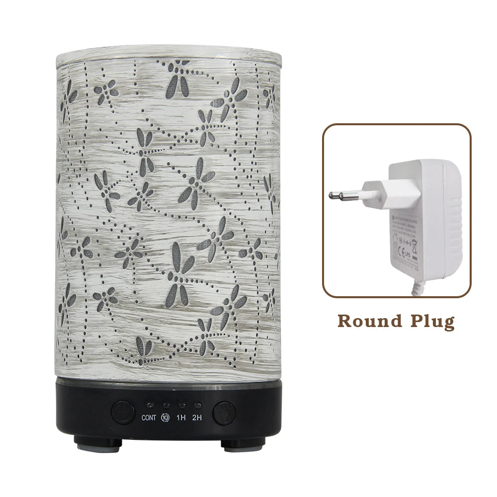 Essential Oil Diffuser 100ML Aroma Diffuser Cool Mist Humidifiers Dragonfly Scent Diffuser with Auto Shut-Off Protection