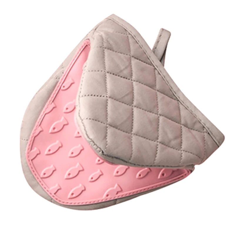 Silicone Anti-scalding Oven Gloves Mitts Potholder Kitchen Silicone Gloves Tray Dish Bowl Holder Baking Oven Glove Hand Clip