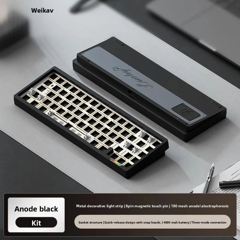 Weikav Lucky65 V3 3 Mode Mechanical Keyboard Kit Aluminum Wireless Gaming Keyboard 60% Bluetooth 2.4G RGB Hotswap PC Gamer Gifts