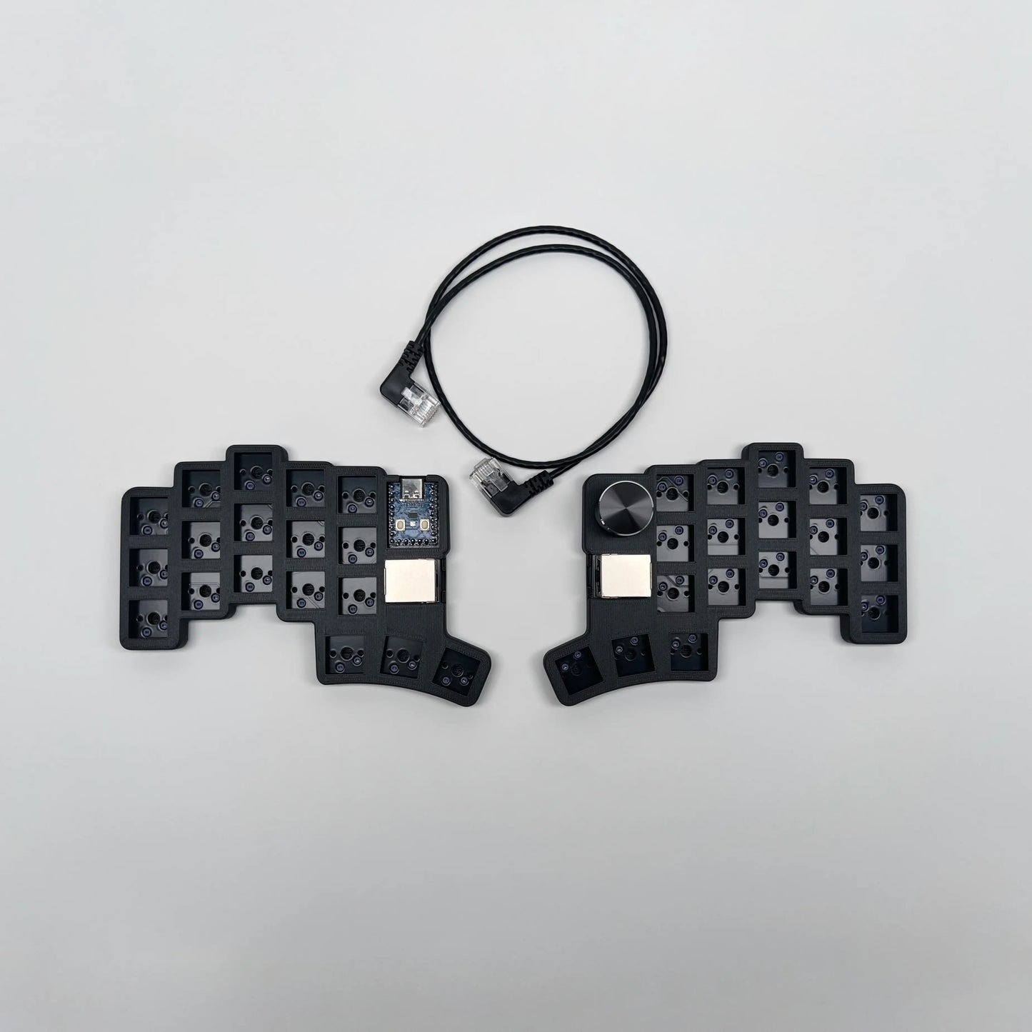 Cheapino V2 Split Keyboard - MX Silent Switches Wired QMK Firmware Vial Ergonomic Mechanical Keyboard Pre-soldered DIY Kit