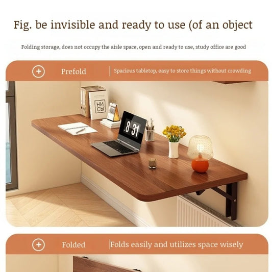 Household Wall Mounted Foldable Desk Waterproof and Anti Fouling Panel Multi Functional Suspended Wall Table
