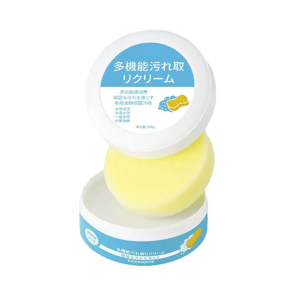 White Shoes Cleaning Cream Stains Remover Shoes Whitening All-Purpose Cleansing Cream With Wipe Sponge For Shoes Sneakers