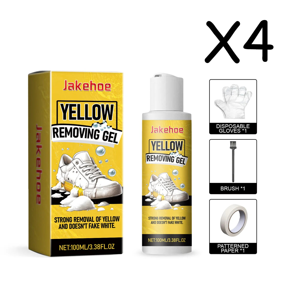 White Shoes Cleaner Stains Dirt Remover Shoe Whitening Cleaning Sneaker Remove Yellow Edge White Shoes Cleaning Gel Kit 100ml