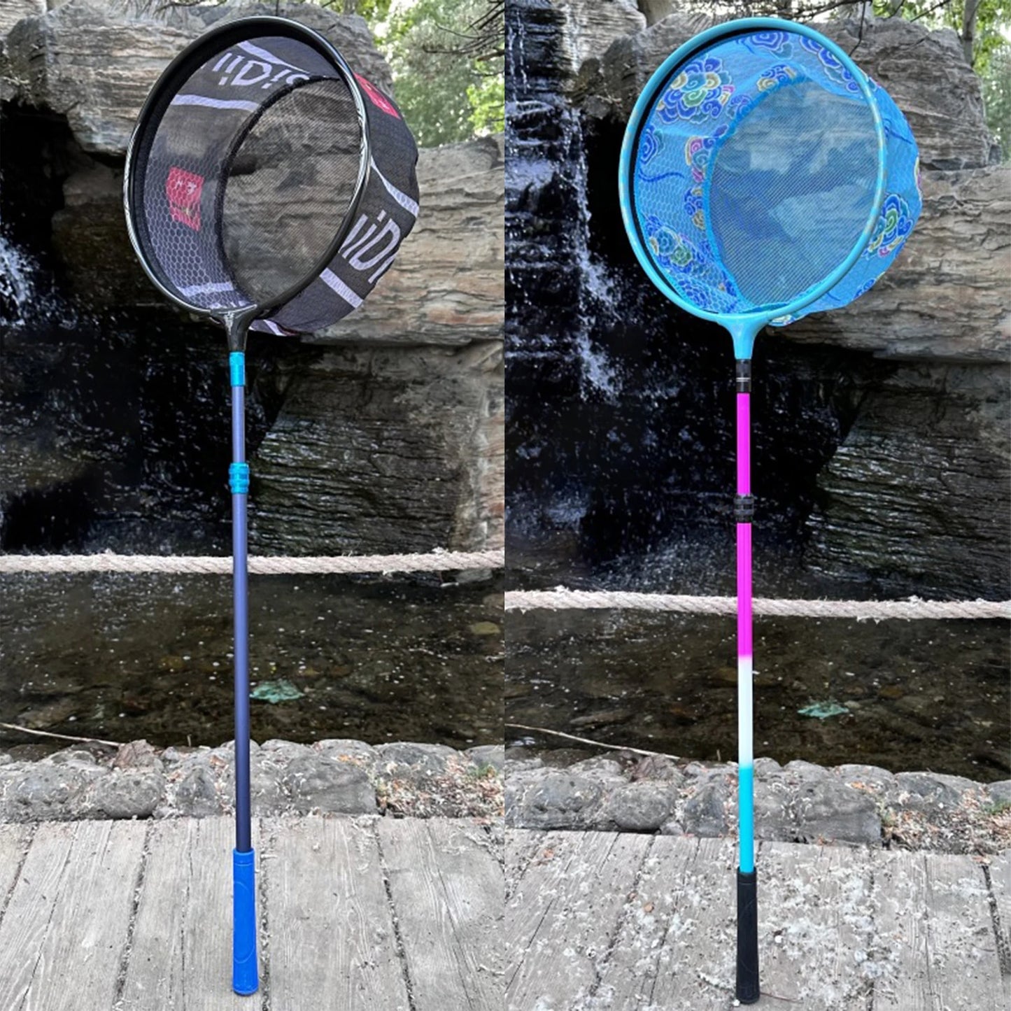 Portable Fishing Landing Net Convenient to Operate Powerful Design Outdoor Tools Suitable for Fishing on Boat River