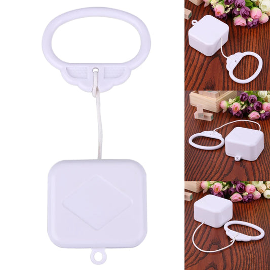 Waterproof Plastic Music Box with Classic Lullaby Melody Pull String Cord Music Box Mechanical Winding System for Kids Children