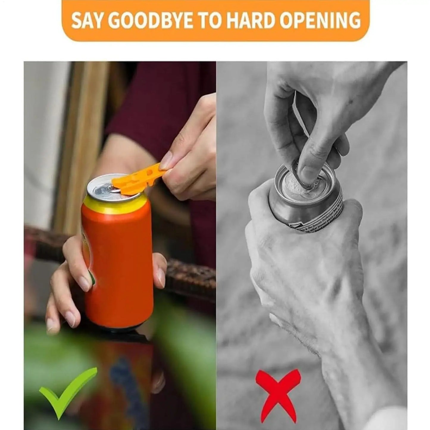 6pcs Opener Manual Soda Beer Can Openers Plastic Beverage Can Cover Protector Colorful Can Tab Cover Can Opener Tool