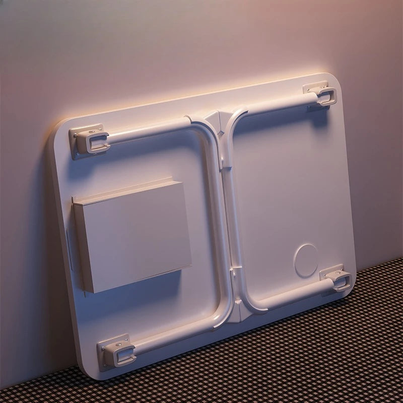 Foldable Bed Desk, Portable Laptop Table for Dormitory & Home Office, Lightweight Bamboo/MDF Sofa Tray with Folding Legs