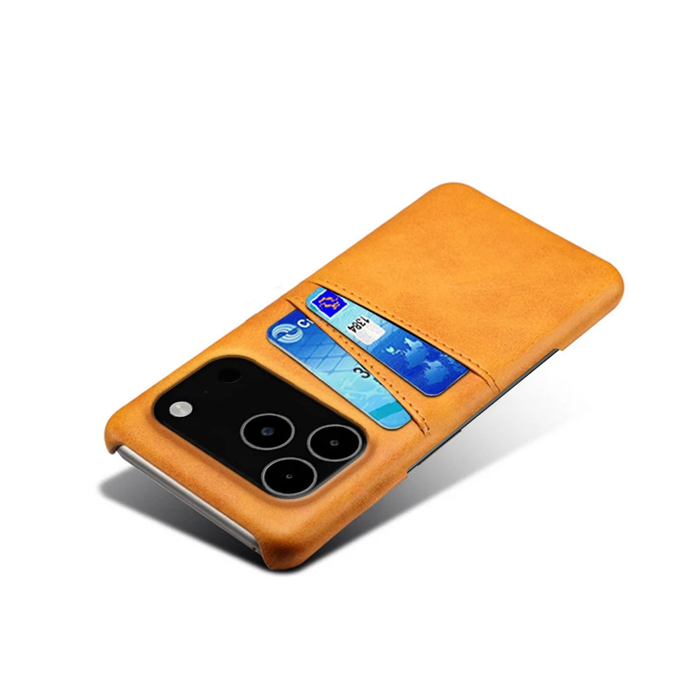Credit Card Case For iPhone 17 Pro Max 17Air Funda PU Leather Cover For iPhone 17pro Max 17 Air 17promax Capa Coque