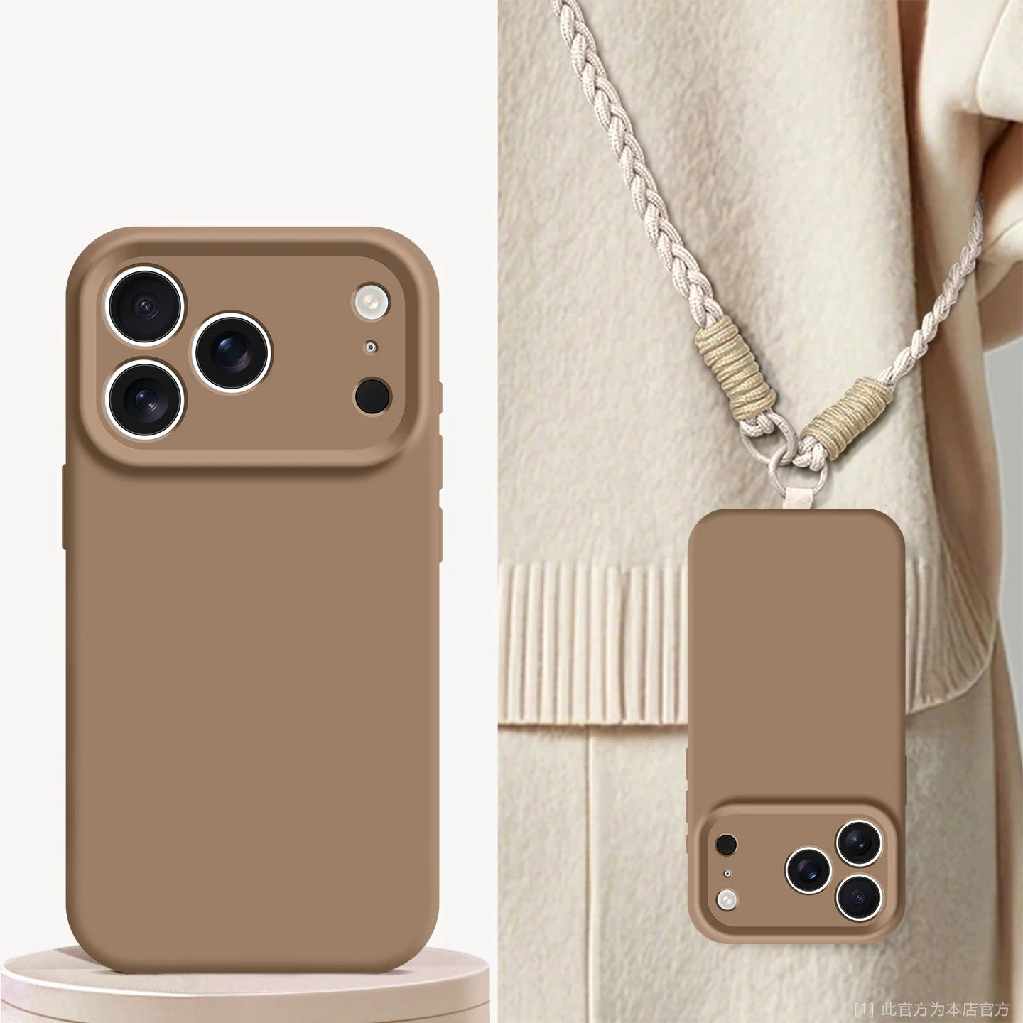 Liquid Silicone Phone Case For iPhone 17 Pro Max 17Air 16 17 Pro 15 14 Plus With Crossbody Lanyard camera Protection Coque Cover
