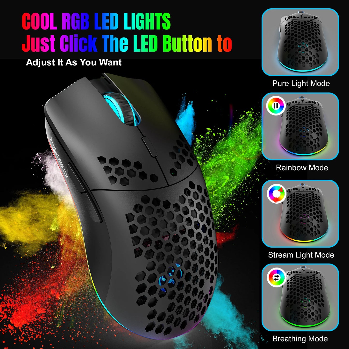 Hot sale 60% mini portable gaming keyboard and mouse combos wired keyboard ergonomic RGB backlit wireless mouse for laptop game