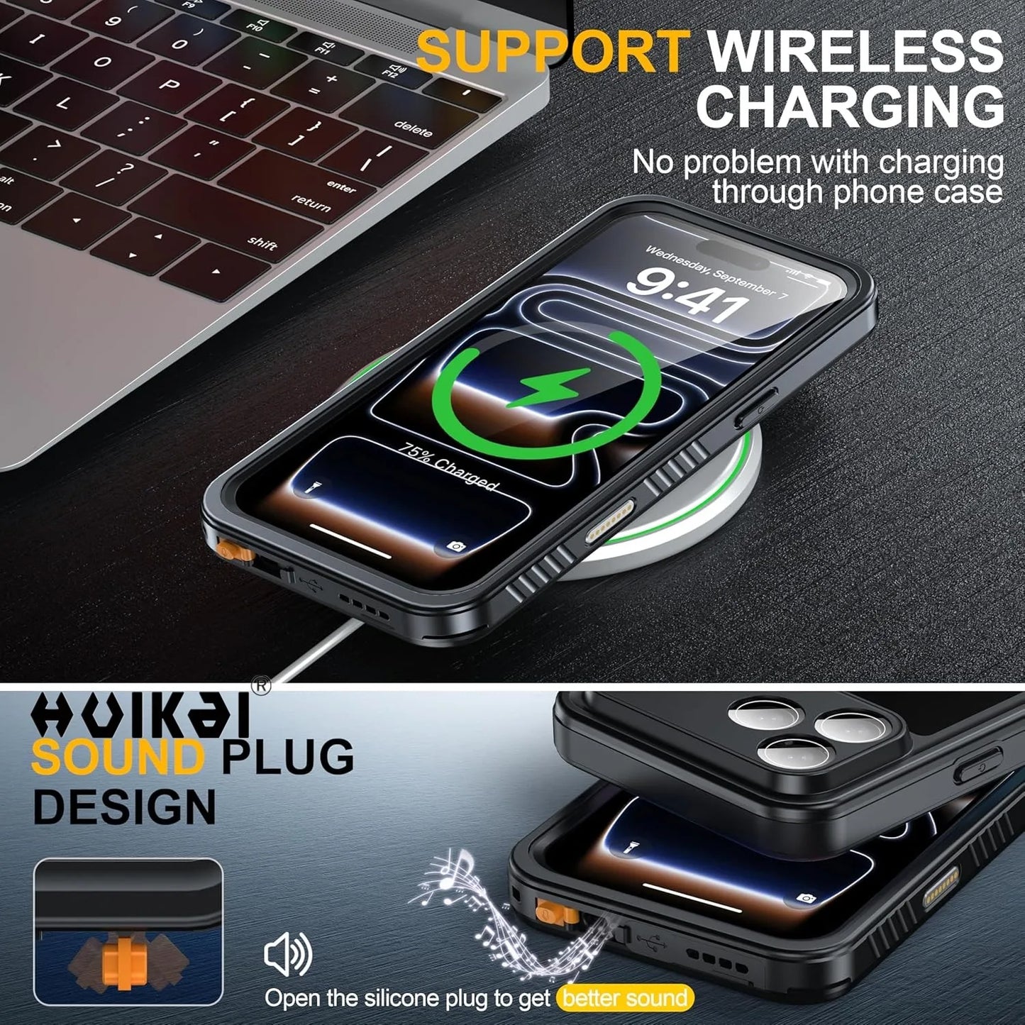 Waterproof Case for iPhone 17 Pro Max 16 Plus 15 Pro Max 15 14 13 14 Pro Max IP68 Dustproof Protector Full Body Protective Case
